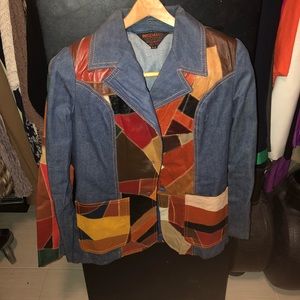 Vintage Denim and Patchwork Suit (1970’s)